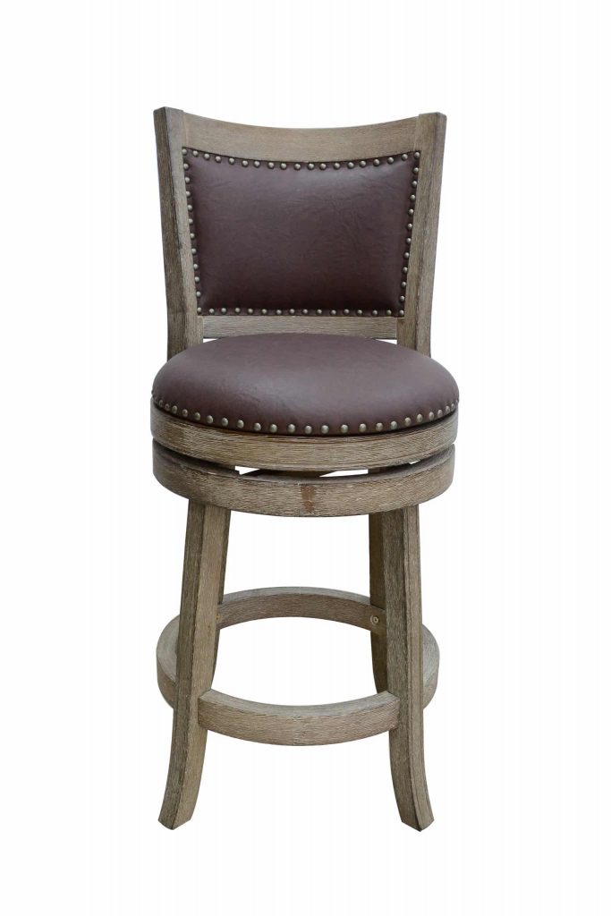 Cantabria Wire-Brush Swivel Stool