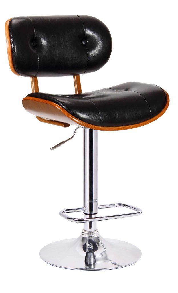 Smuk Bentwood Adjustable Swivel Stool