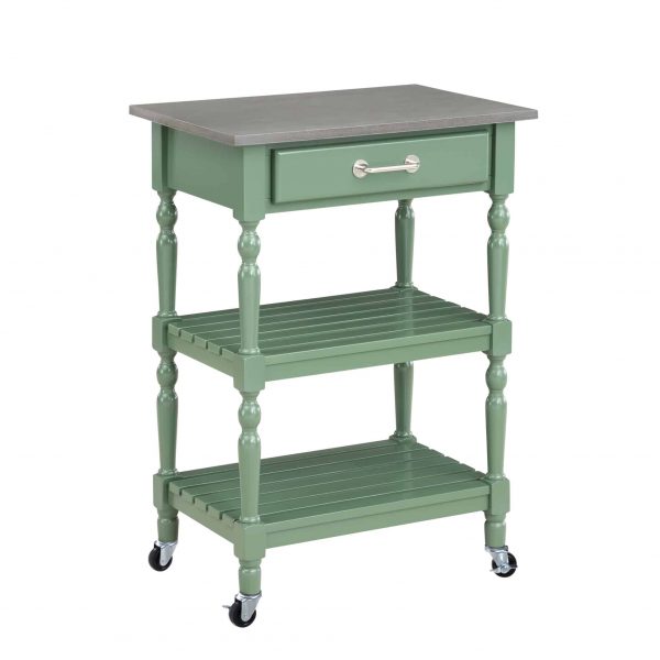Carolina Kitchen Cart w/ Wood Top