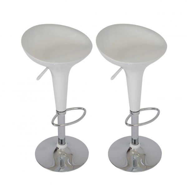 ABS Scoop Adjustable Bar Stools – Set of 2